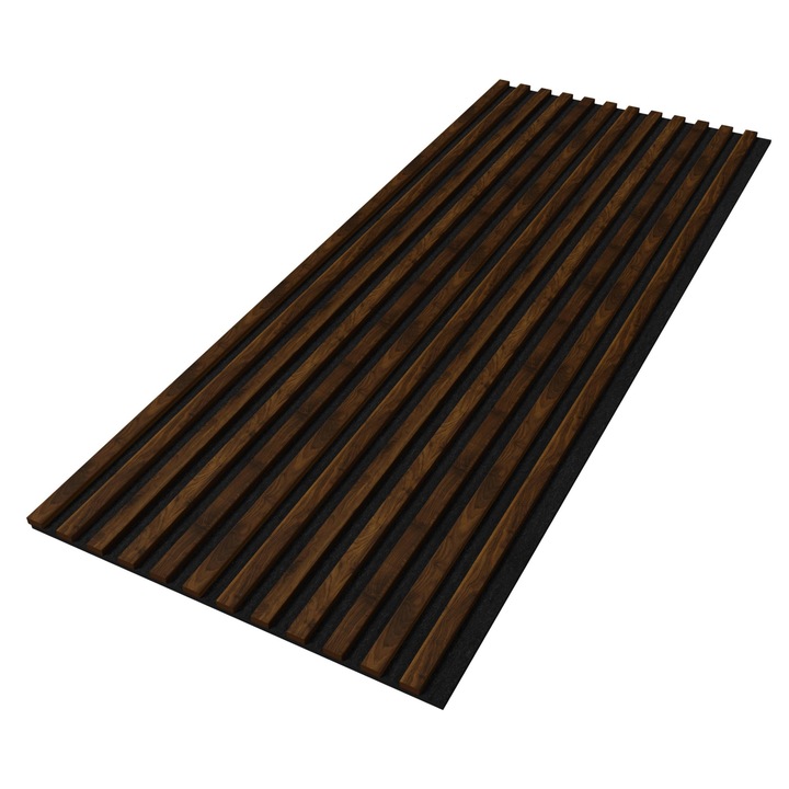 Panou decorativ riflaj acustic Stegu, Proline Haselnuss, 120x60cm, design modern, maro