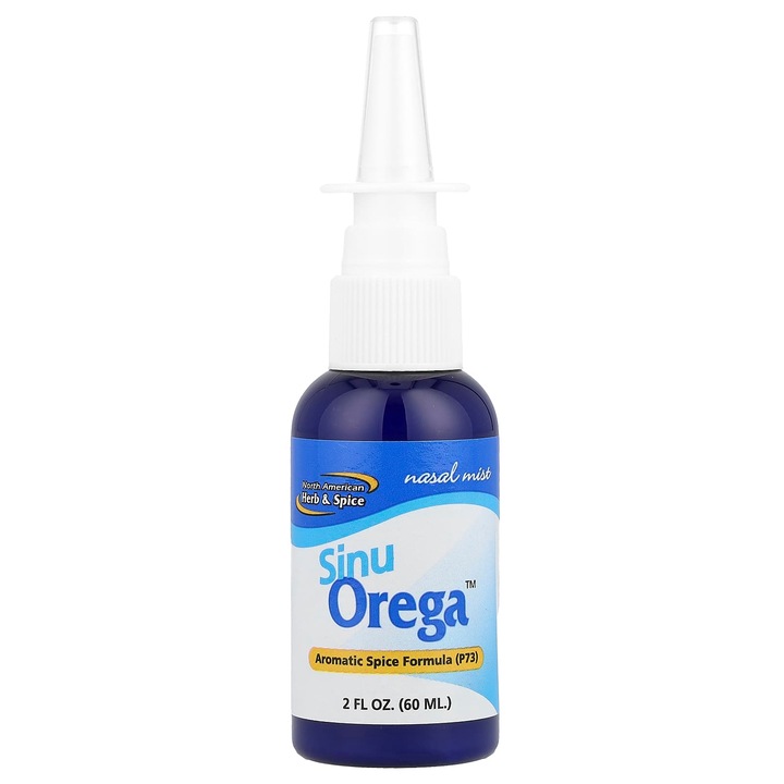 Solutie nazala, North American Herb & Spice, Sinu Orega, 60 ml, cu extracte din plante, fara dependenta