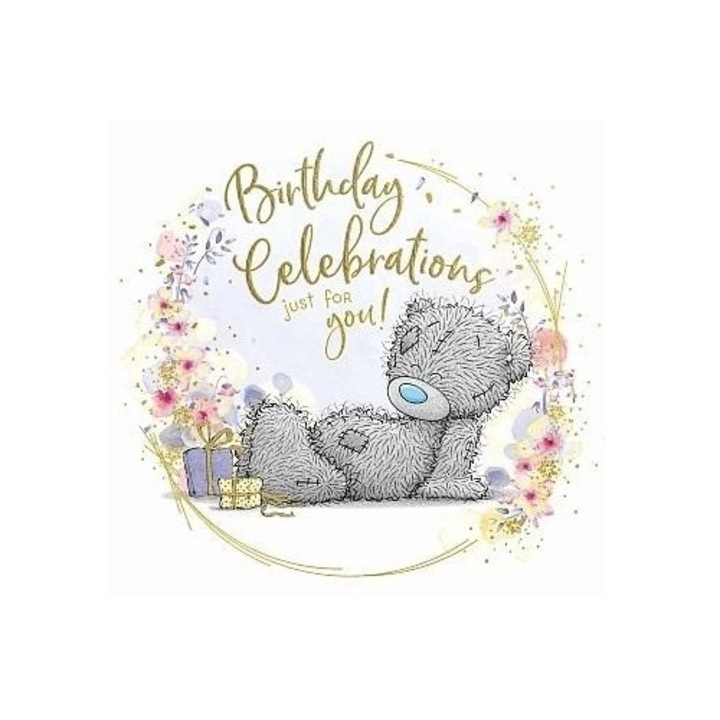 Felicitare de ziua de nastere, Carte Blanche Greetings Ltd., Me To You, 177x127mm, folie