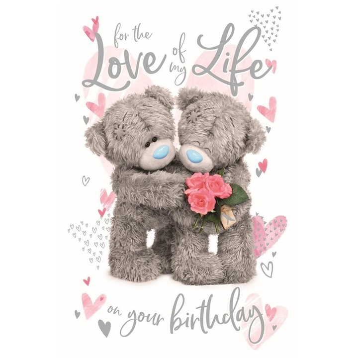 Felicitare usor holografica 3D For the love..., Carte Blanche, 228x152mm, cu envelopa