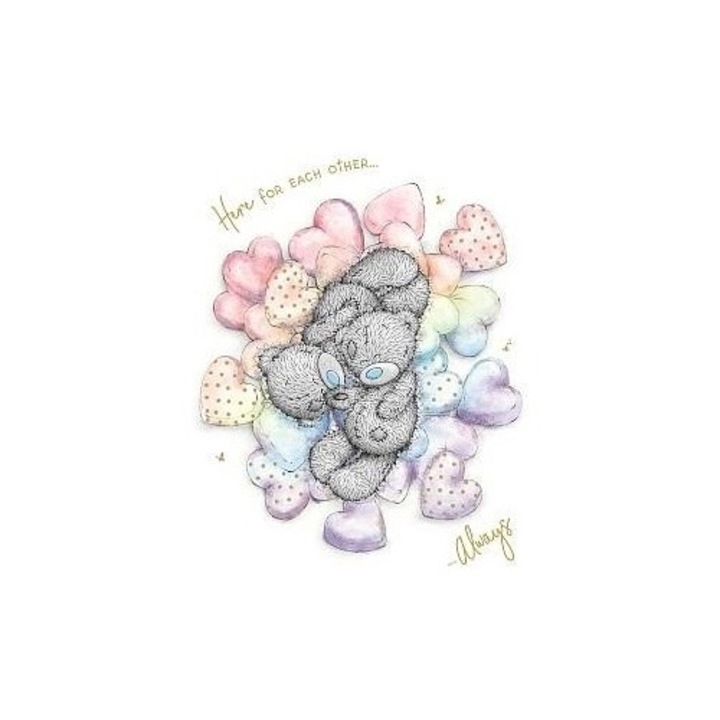 Karta de felicitare Misie cu serduri, Carte Blanche Greetings Ltd., 177x127mm, folie