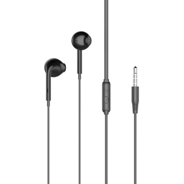 Casti Handsfree In-ear XO Design, Mufa Jack 3.5mm, Negru - EP28