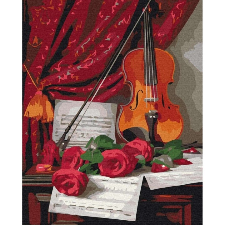 Set de pictura pe numere, TWOJE HOBBY plakaty, Muzica florilor, 40x50cm