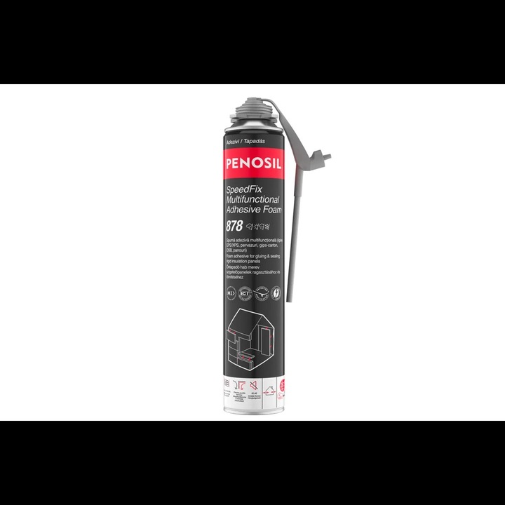 Spuma adeziva multifunctionala Premium SpeedFix Thermo 878 Graphite, 750 ml, A6085 Penosil