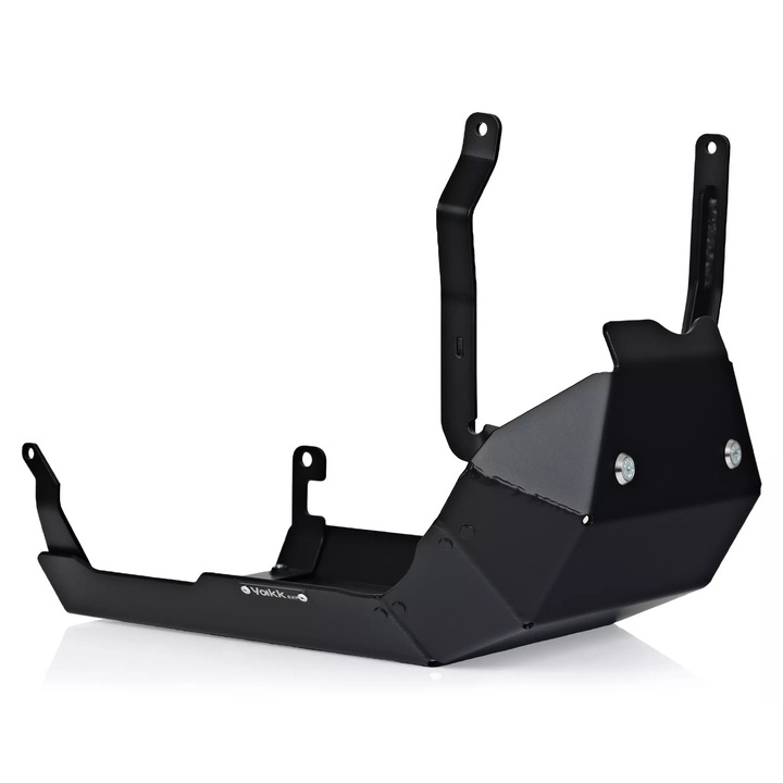 Placa motor Benelli TRK 702 702X, Yakk EXP, aluminiu, 4mm, neagra, set montaj