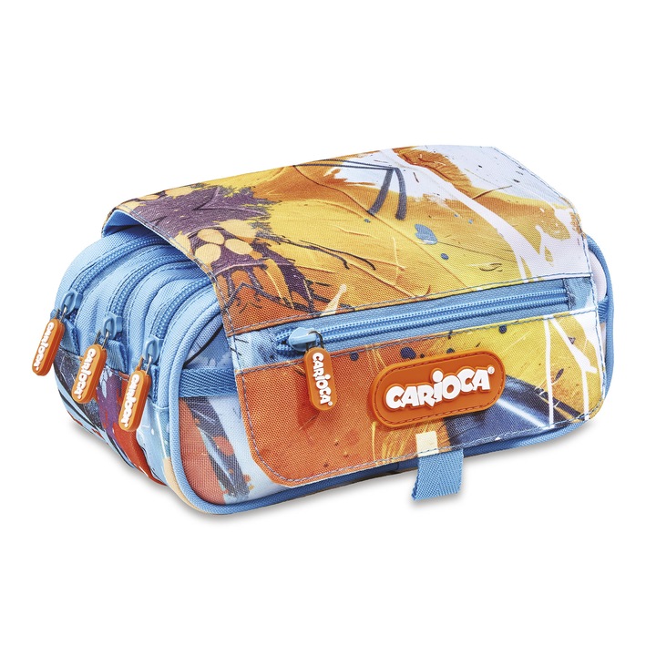 Penar Carioca Spray Cu 3 Fermoare, Neechipat, Albastru