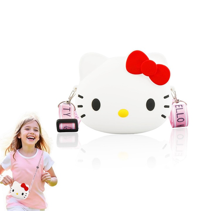 Geanta de umar mini draguta pentru copii, design 3D cu desene animate, portofel pentru fete, 13cm * 11cm * 4cm