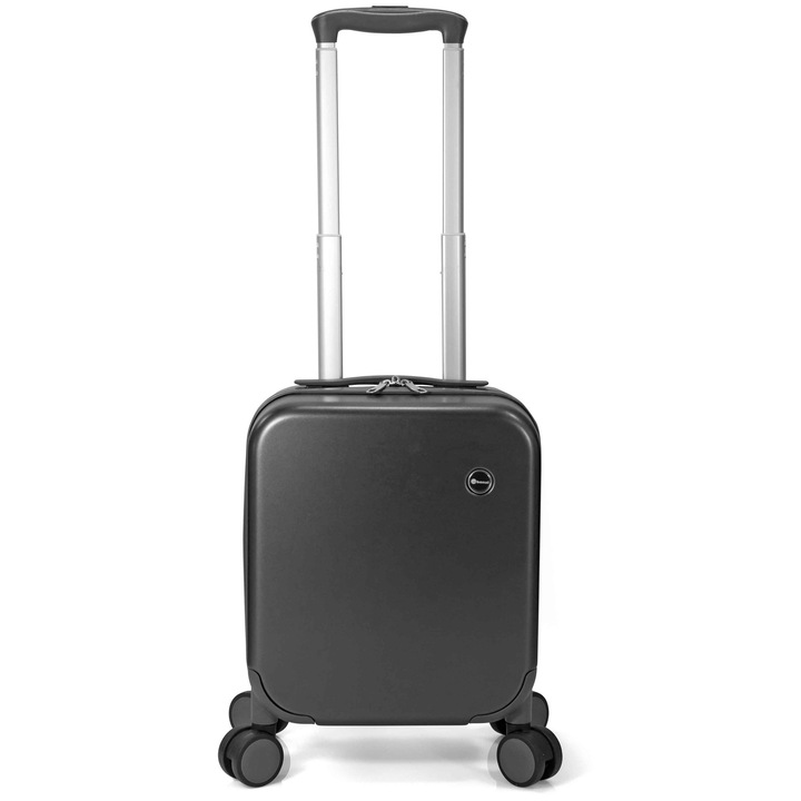 Куфар Benzi XS BZ 5789, за ръчен багаж, 40 cm, ABS, с 4 колела, черен