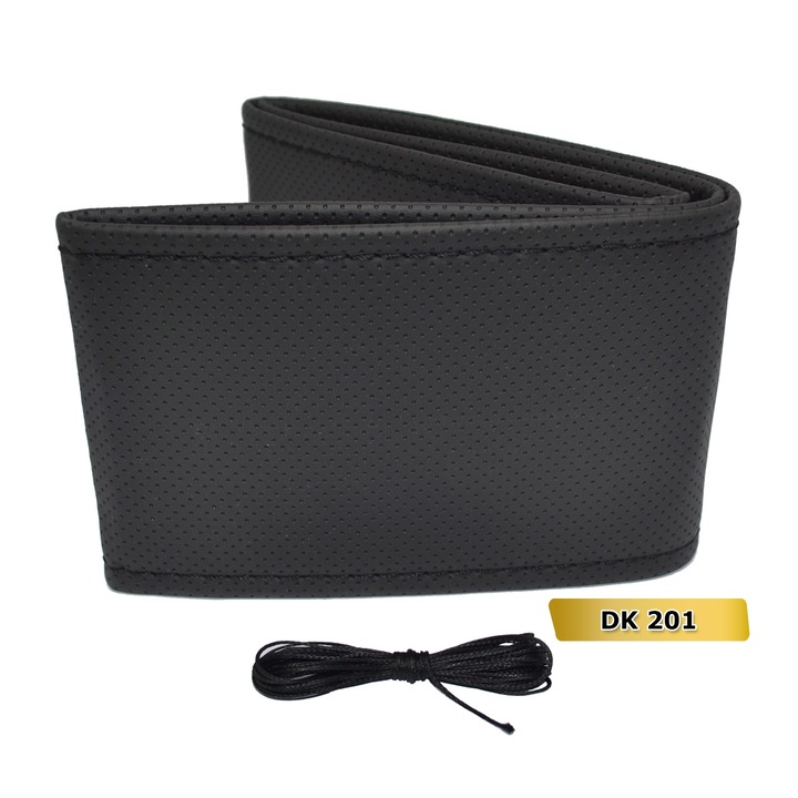 Otom Negru Husa volan auto cu snur