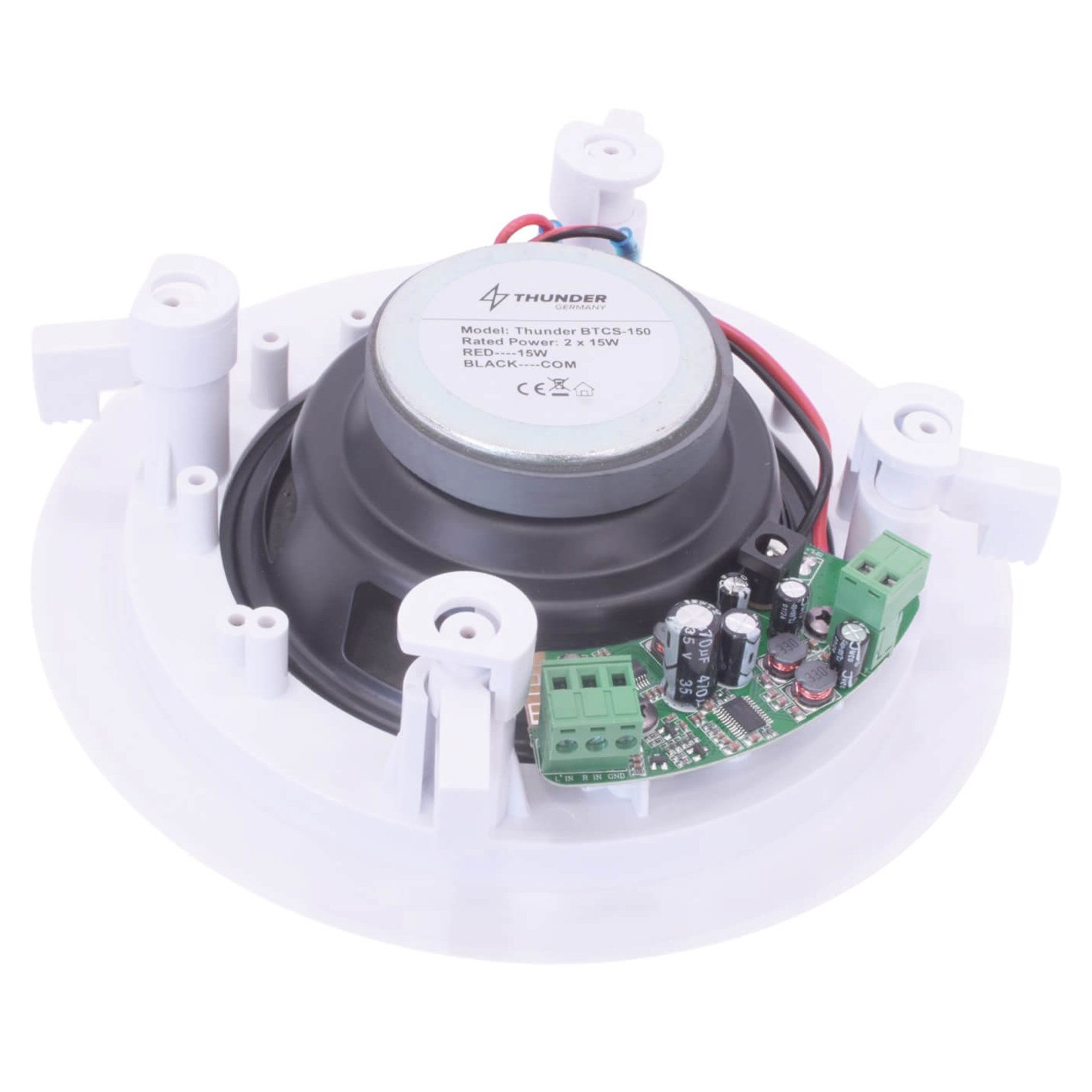 Boxe active încorporate, Thunder BTCS-150 pe 2 căi, pentru tavan, 2x15W RMS (5″)