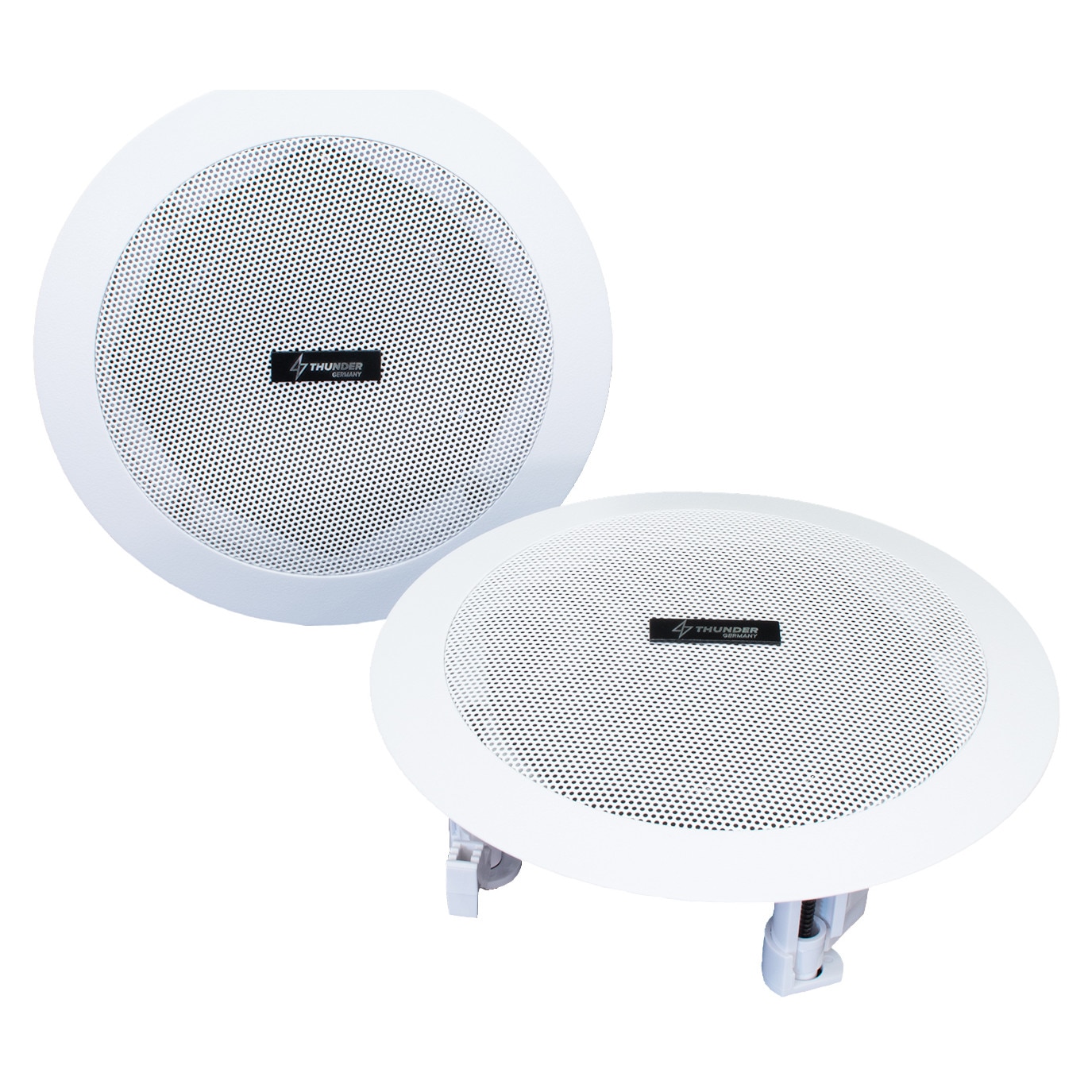 Boxe active încorporate, pe 2 căi, pentru tavan, 4x15W RMS (5″), Thunder BTCS-450