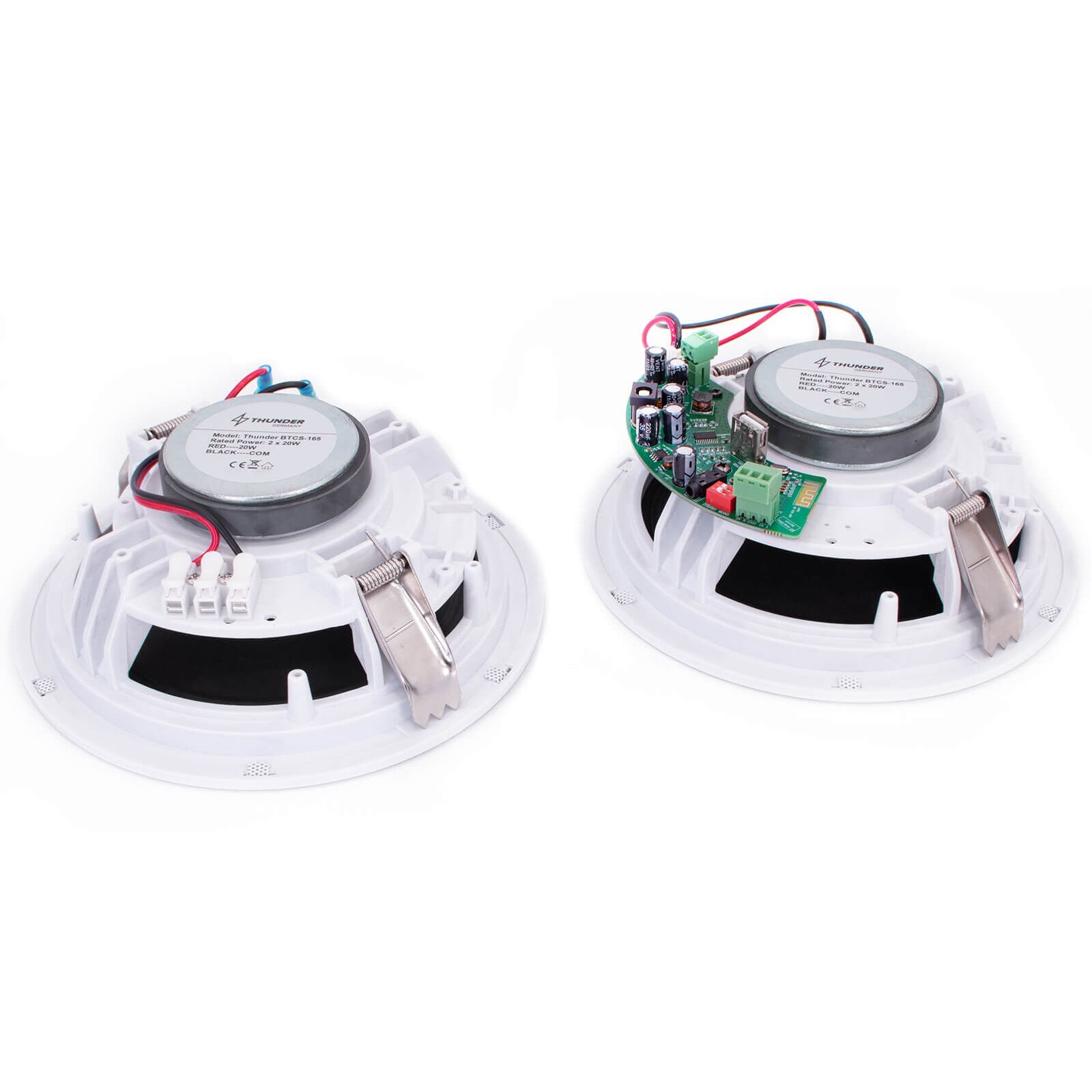 Boxe active încorporate, Thunder, pe 2 căi, pentru tavan, 2x20W RMS (6.5″)