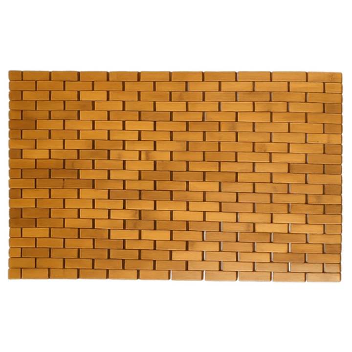 Covoras Antiderapant din Bambus pentru Baie – 80x50 cm