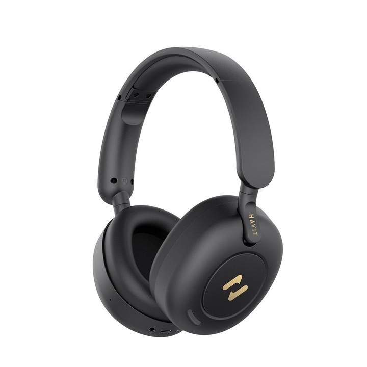 Безжични слушалки HAVIT H655BT PRO, Bluetooth 5.3, Черни