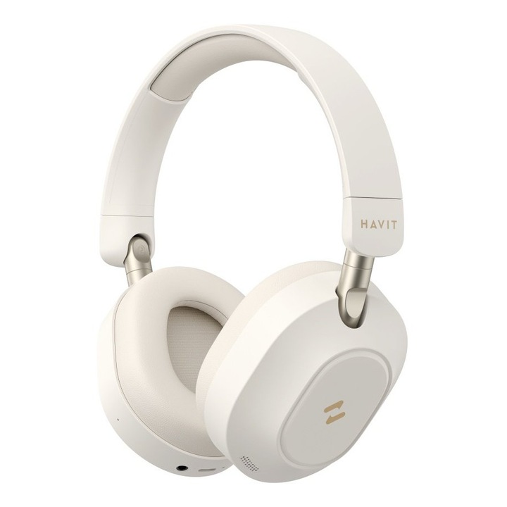 Безжични слушалки HAVIT H668BT, Bluetooth 5.4, ANC, Hi-Res, Бежов
