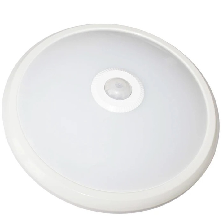 LED плафониера със сензор Hepol 16 W, 1100 lm, неутрална светлина 4000 K, IP40, модерна