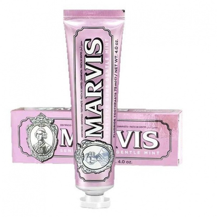 Marvis fogkrém, menta ízű, 85 ml, rózsaszín