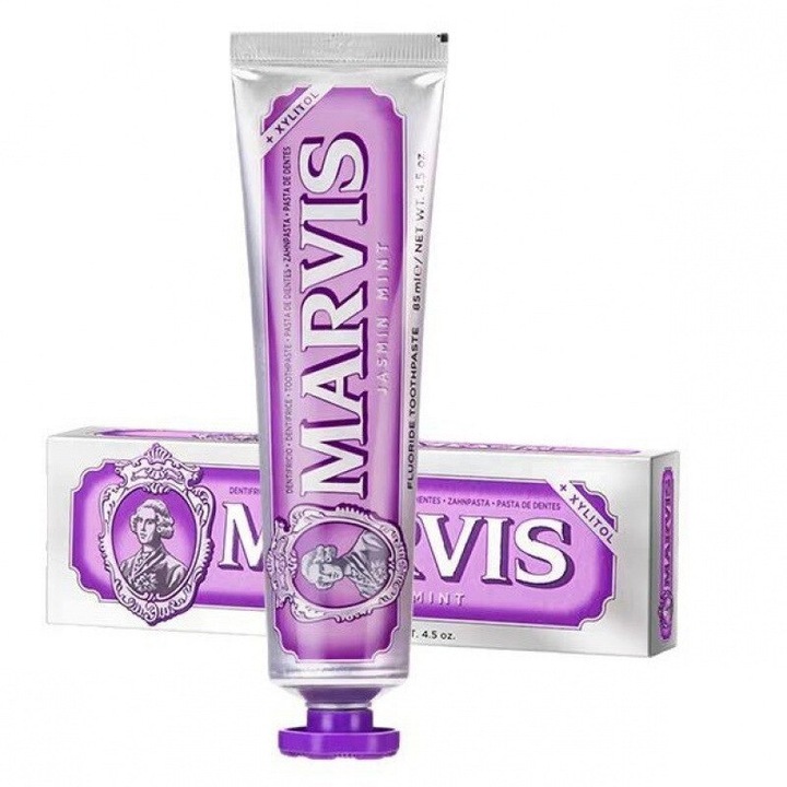 Marvis Amarelli fogkrém, 85 ml, lila, védelem a fogszuvasodás ellen és friss lehelet