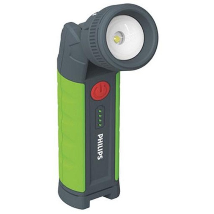 LED работна лампа PHILIPS Xperion 3000 X30ZOOMX1, 6W, 1000 лумена, фокусираща се, 3.7V, USB-C зареждане