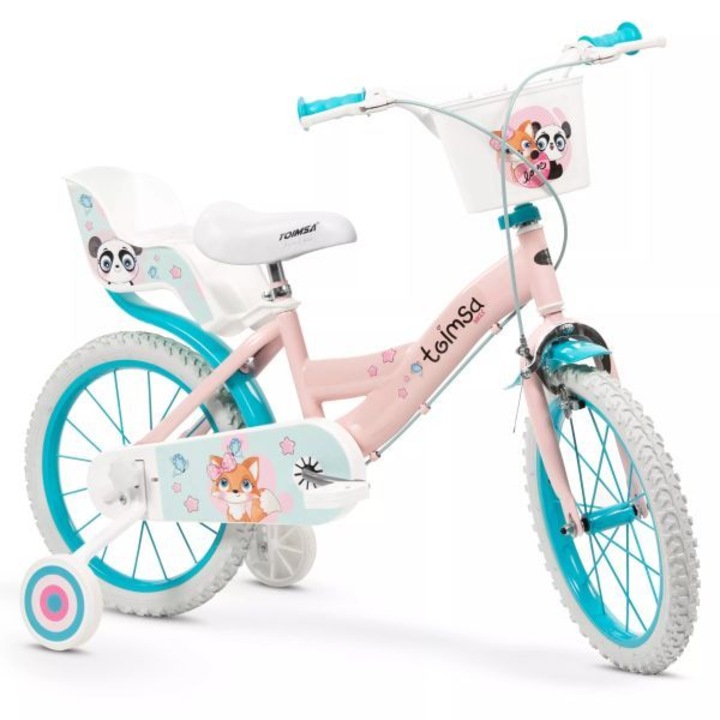 Bicicletă pentru copii cu scaun și coșuleț Toimsa 16'