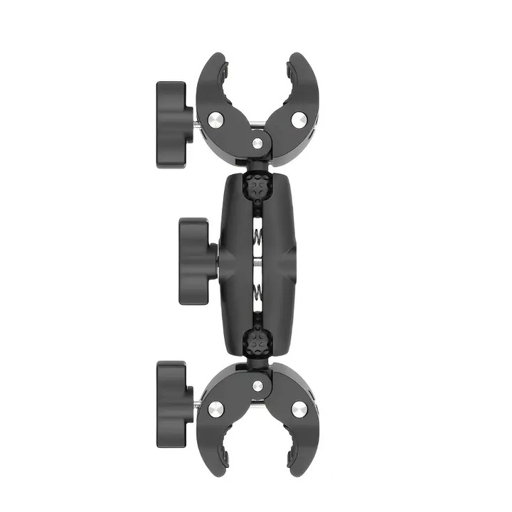 Montaj universal pentru motociclete si biciclete cu cleme duble, JALWO, negru