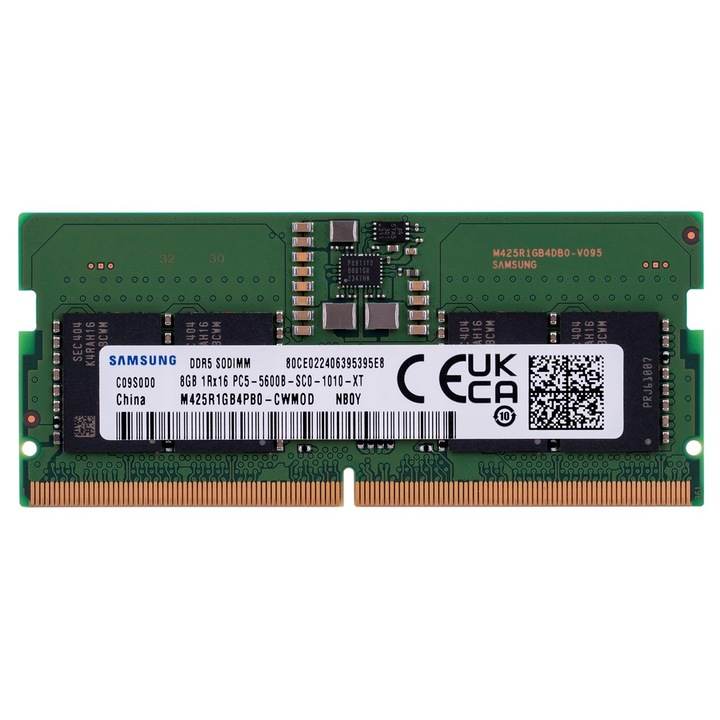 Samsung SO-DIMM 8GB DDR5 1Rx16 5600MHz PC5-44800 M425R1GB4PB0-CWM