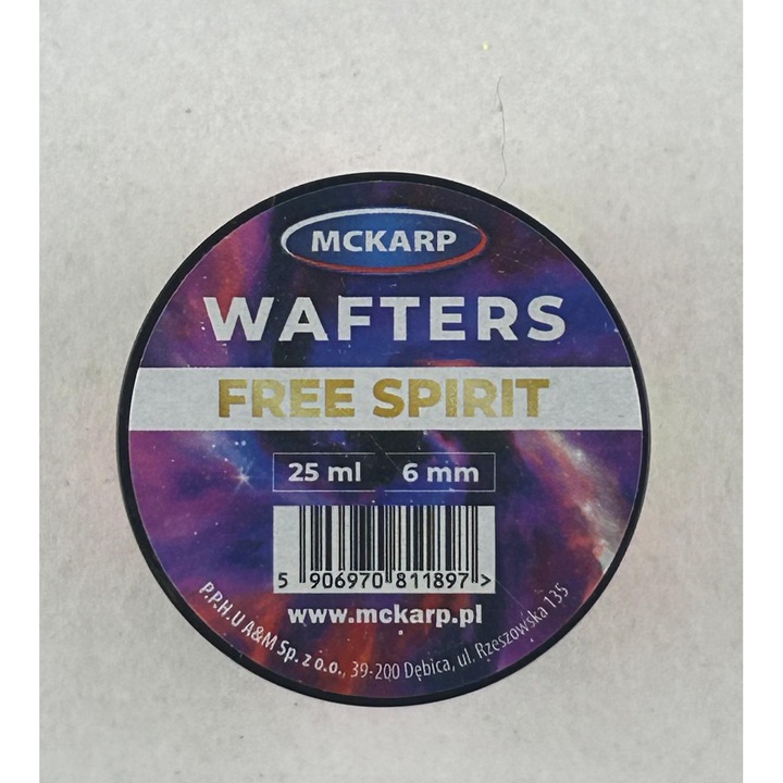 Стръв за кука McKarp Dumbels Wafters 6mm, плодов аромат, флуо, 25мл