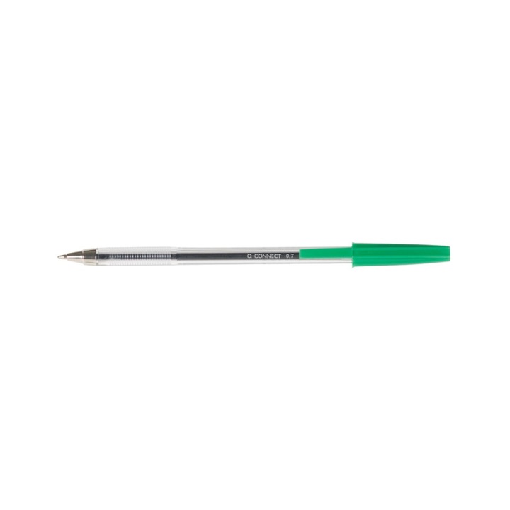 Pix Transparent Cu Mina Interschimbabila, Varf 0.7mm, Q-connect - Verde