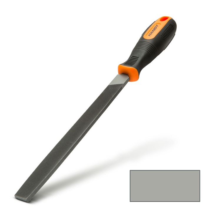 Precíziós reszelő lapos profilú fémekhez, keresztvágású, közepes