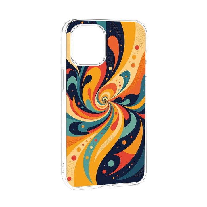 Husă de telefon în stil abstract – Design 3 – pentru iPhone 11 / 12 / 13 / 14 / 15 / 16, Mini, Pro, Pro Max