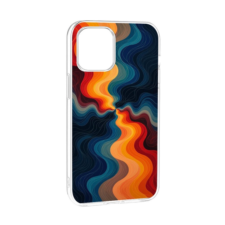 Husa telefon în stil abstract – Design 5 – pentru iPhone 11 / 12 / 13 / 14 / 15 / 16, Mini, Pro, Pro Max