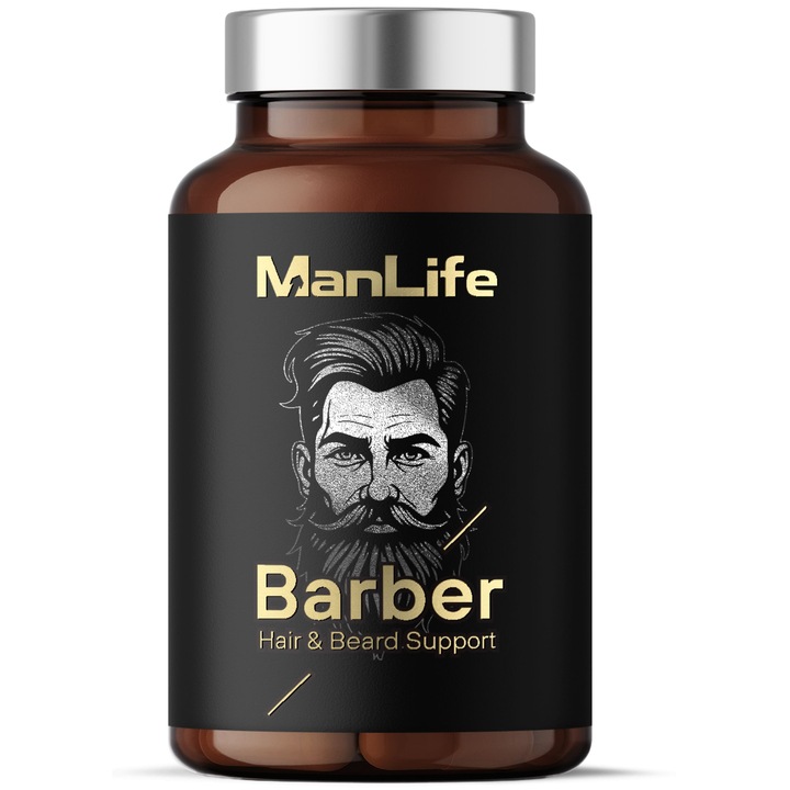 Biotina pentru Par, Anti-Cadere si Intarirea Parului, cu Zinc, Selen, L-Cisteina, L-Metionina si MSM, 90 Capsule Vegane