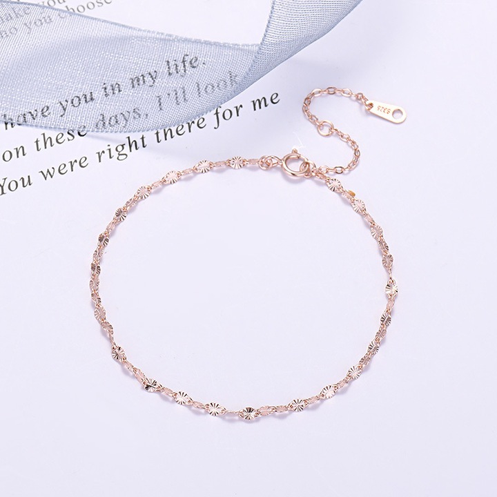 Bratara cu design buze, argint sterling S925 placat cu aur roz, bijuterii dama