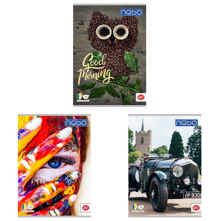 Комплект от 5 тетрадки А4 80 листа DR - NEBO