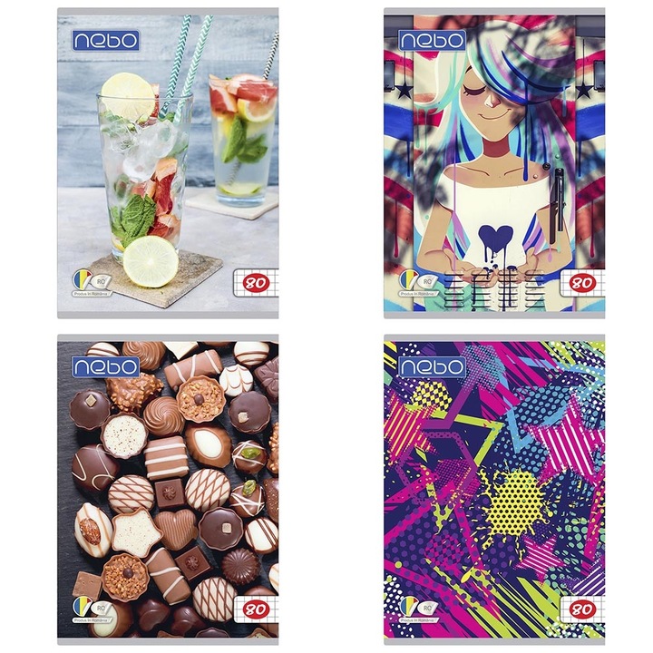 Комплект 5 Тетрадка А5 80 листа AR - НЕБО