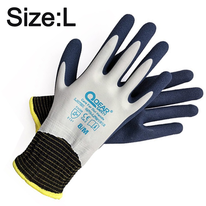 Vízálló, unisex, tövisgátló kerti kesztyű, L méret