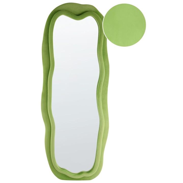 Falitükör Beaune 56 cm 160 cm Bársony Zöld