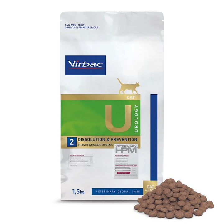 Hrana Uscata pentru Pisici Virbac Urology Dissolution & Prevention, 1.5 kg