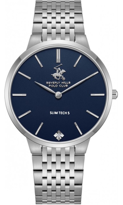Ceas barbatesc Beverly Hills Polo Club BP3776X.390, albastru, otel, quartz