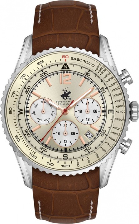 Ceas de barbati BEVERLY HILLS BP3723X.375 fashion maro pentru cadou