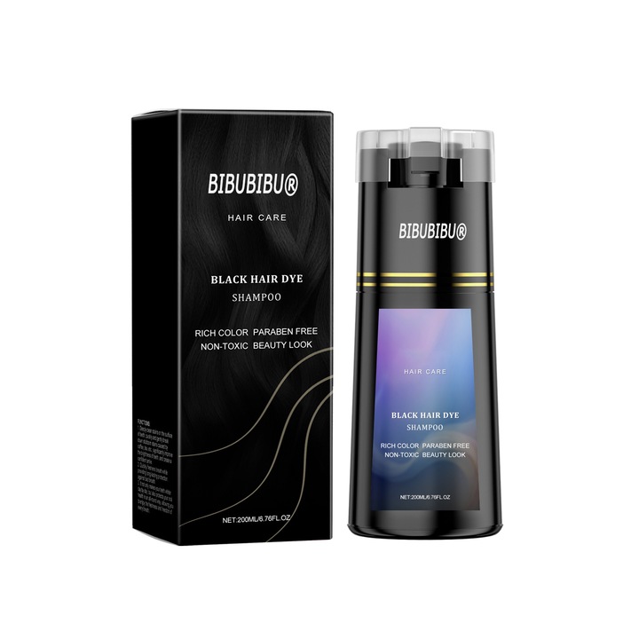 Sampon pentru beauty capilar, bibubibu®, ingrijire cu extracte vegetale, DIY multicolor usor de masterizat, colorare delicata fara a dauna parului, 200ml