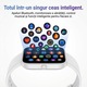 Ceas smartwatch, Smartwatch ROTTER®, Ecran LCD 1.69", Monitorizare Sanatate SMART, Ceas inteligent, Rezistent apa IP67, Ceas Smartwatch fitness, Bratara sport, Apel Bluetooth/Notificari, Microfon HD, IPX4, Compatibil cu iOS & Android, Curea silicon, Alb