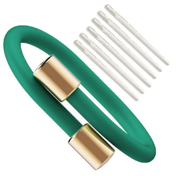 Bratara anti-tantari, material plastic si fier, lungime 200mm, verde