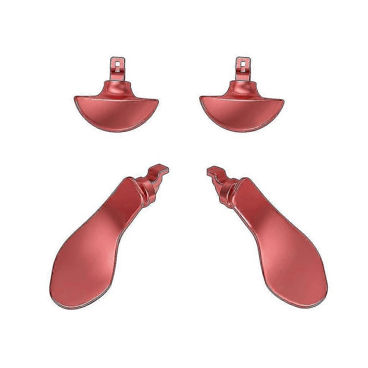 Set 4 Accesorii Metalice pentru Controller PS5 Edge Elite, Silver/Gold/Black/Red/Blue