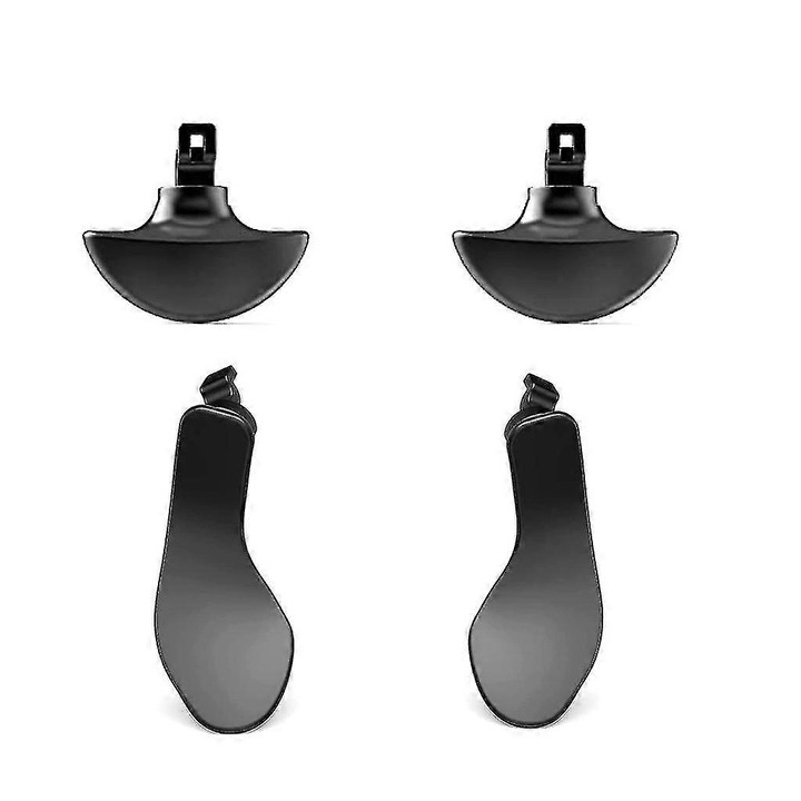 Set 4 accesorii metalice pentru controller PS5, argintiu/negru/rosu/albastru