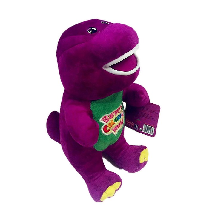 Jucarie de plus Barney, cu sunete, 30cm, multicolor