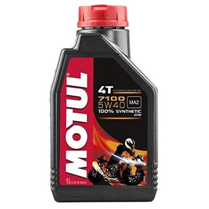Ulei de motor sintetic 4T MOTUL 7100 5W40 MA2, 1 litru (cod produs: 104086)