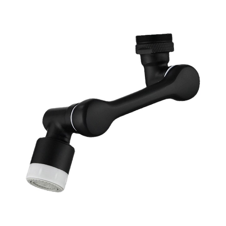 Extensor robinet, cu rotire 1080 grade, 2 moduri de spray, negru, 24mm