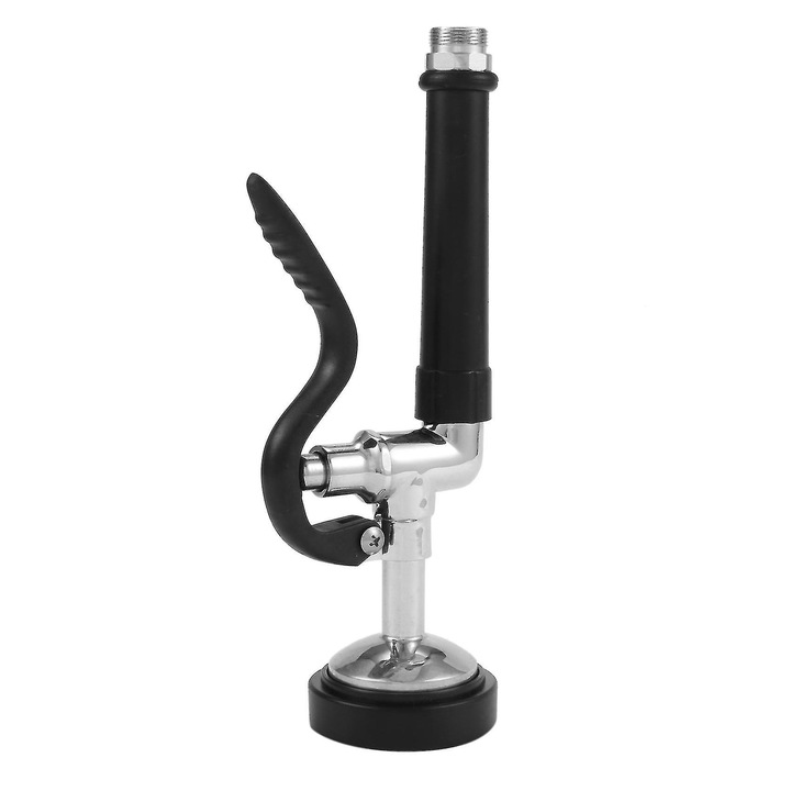 Pulverizator baterii sanitare, argintiu + negru, design ergonomic, instalare usoara