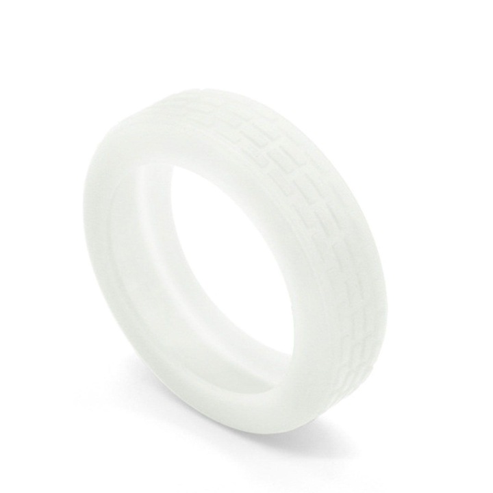 Husa pentru roti de valiza, protectie impotriva zgarieturilor si zgomotului, silicon, fluorescent